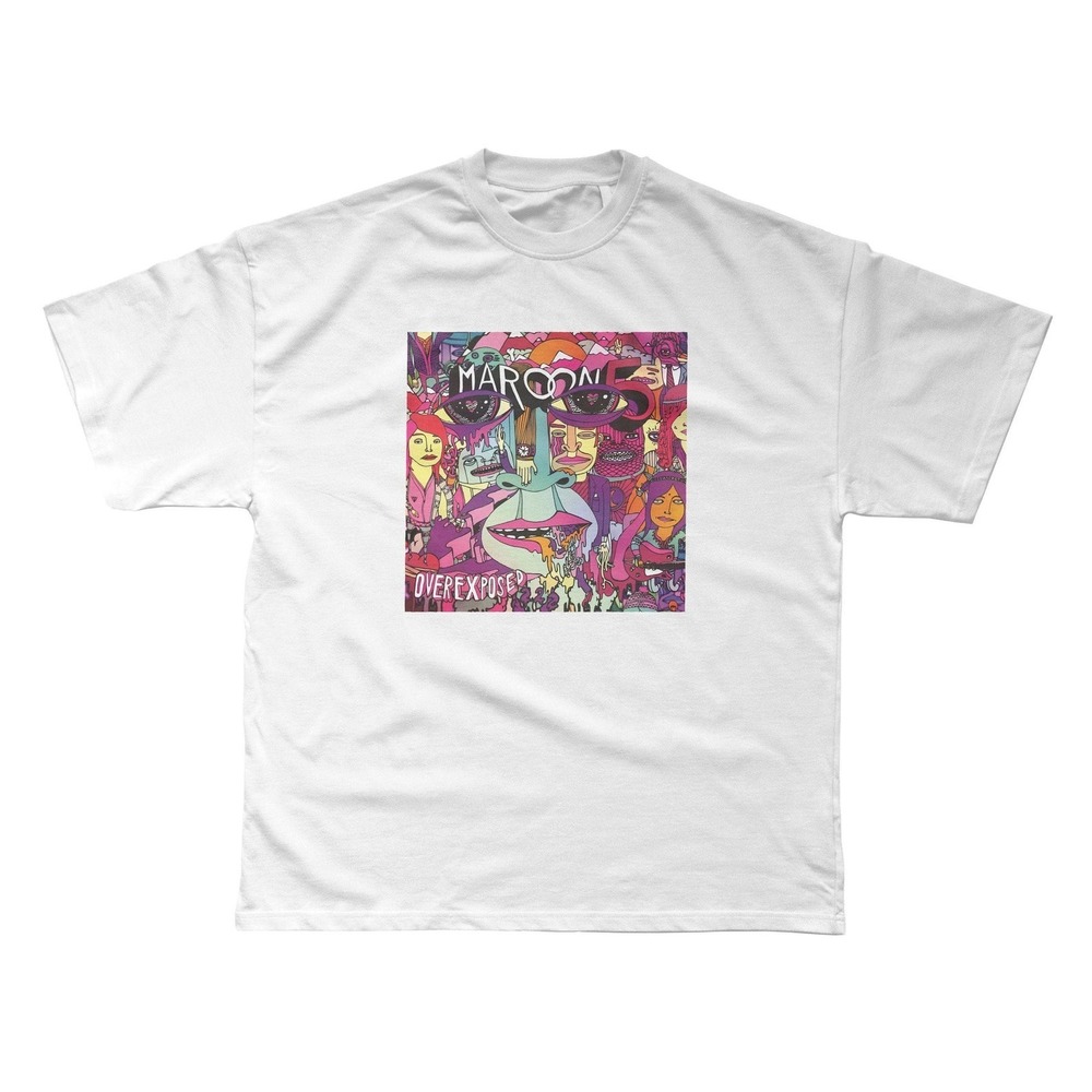 Maroon 5 - Overexposed Unisex T-shirt White